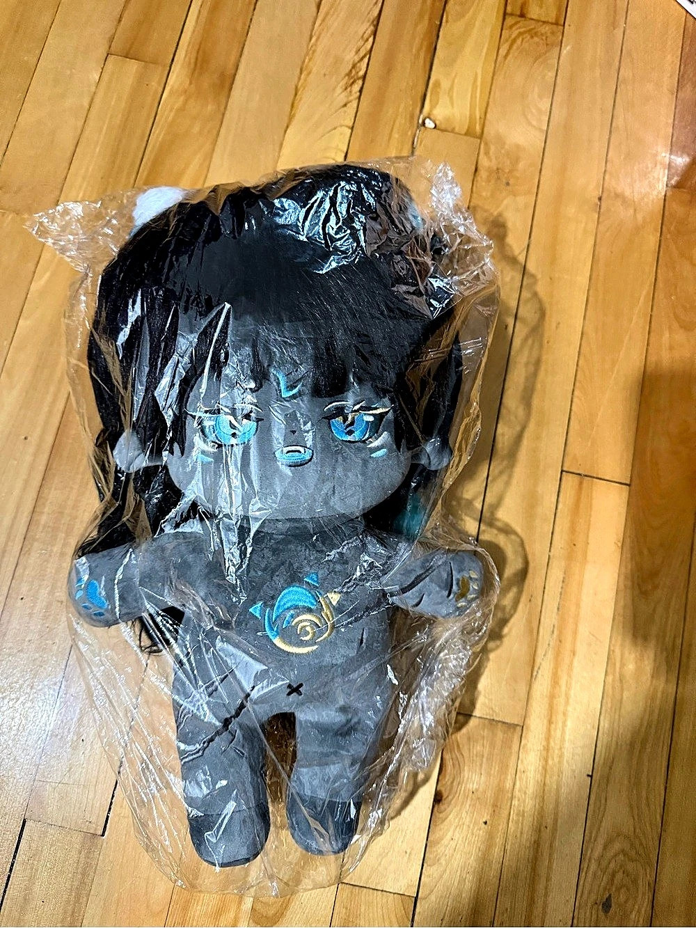 Genshin Impact Cyno 40cm Cotton Plush Doll Black & Blue
